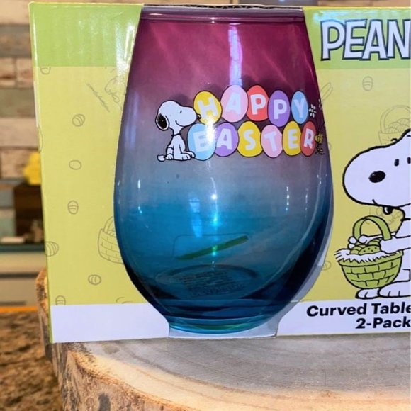 Snoopy Peanuts Easter Stemless Glass Set - Picture 2 of 5